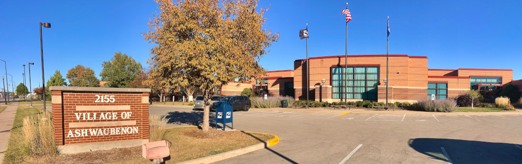 The village hall of Ashwaubenon, WI.