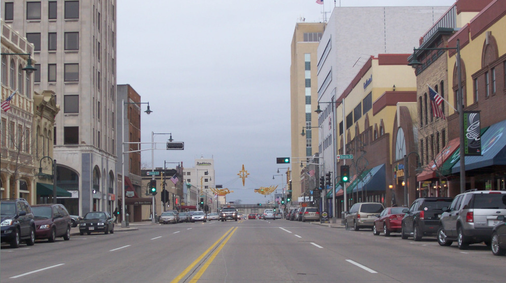 An image of downtown Appleton, Wisconsin