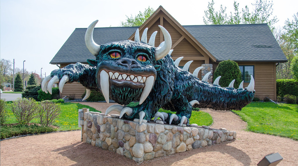 An image of the Hodag of Rhinelander, Wisconsin.