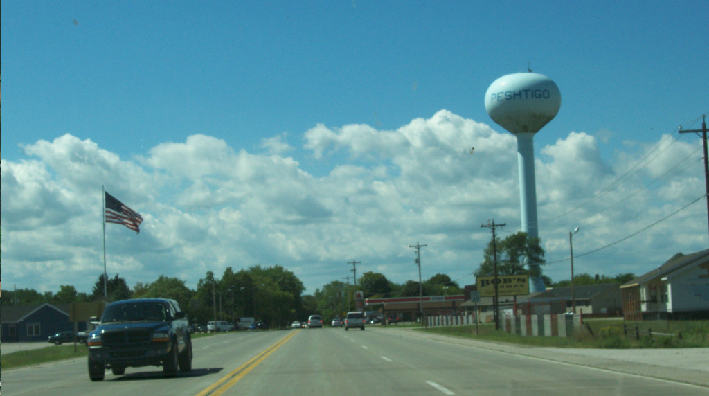 An image of Peshigo, Wisconsin.