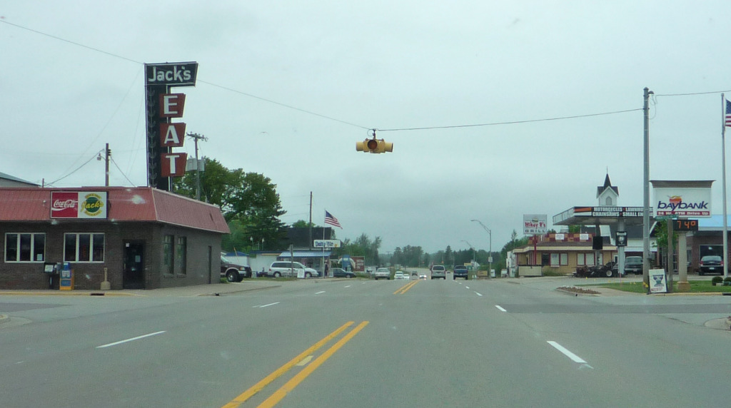 An image of Rapid River, Michigan.